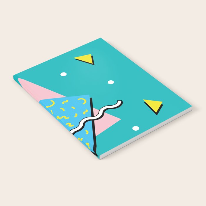 Memphis pattern 65 - 80s / 90s Retro Notebook Gallery Image 1