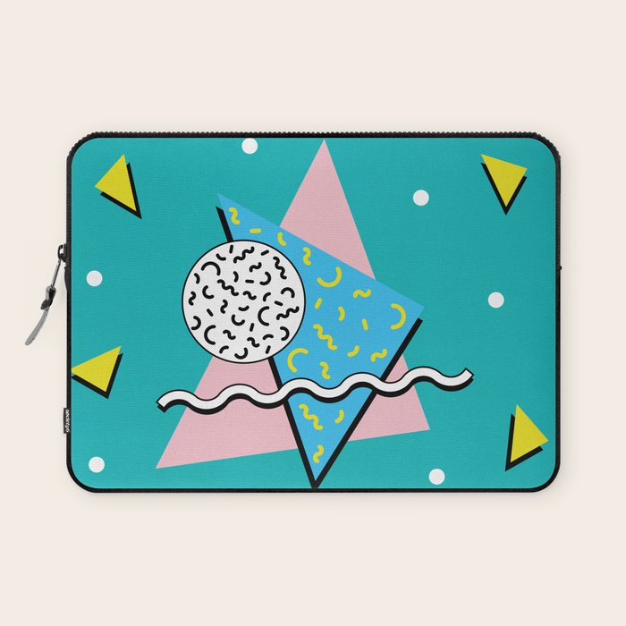 Memphis pattern 65 - 80s / 90s Retro Laptop Sleeve Gallery Image 1