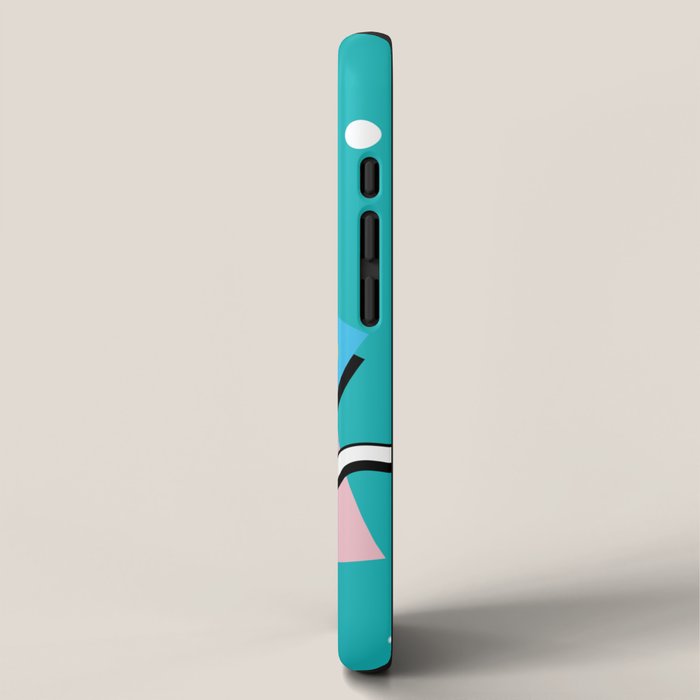 Memphis pattern 65 - 80s / 90s Retro iPhone Case Gallery Image 2