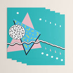 Memphis pattern 65 - 80s / 90s Retro Wrapping Paper Gallery Image 3