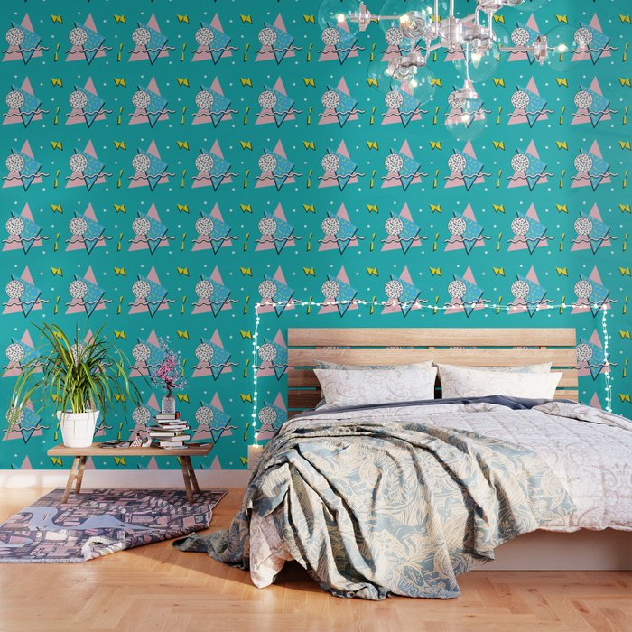 Memphis pattern 65 - 80s / 90s Retro Wallpaper Gallery Image 3