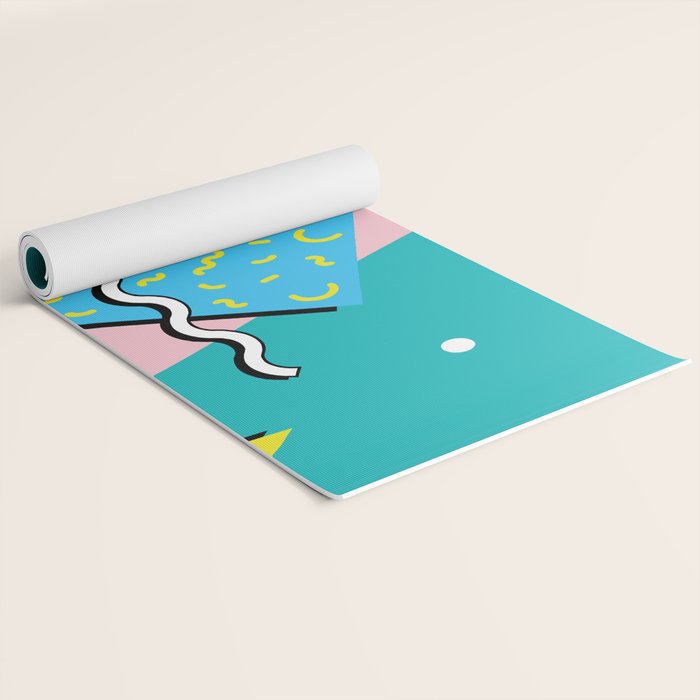 Memphis pattern 65 - 80s / 90s Retro Yoga Mat Gallery Image 2