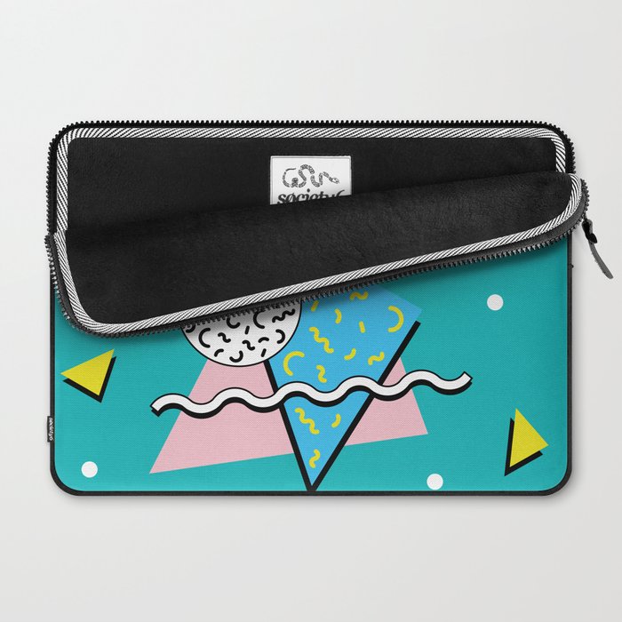 Memphis pattern 65 - 80s / 90s Retro Laptop Sleeve Gallery Image 2
