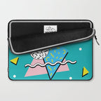 Memphis pattern 65 - 80s / 90s Retro Laptop Sleeve Gallery Image 2