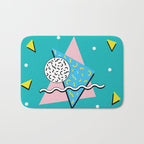 Memphis pattern 65 - 80s / 90s Retro Bath Mat Gallery Image 1