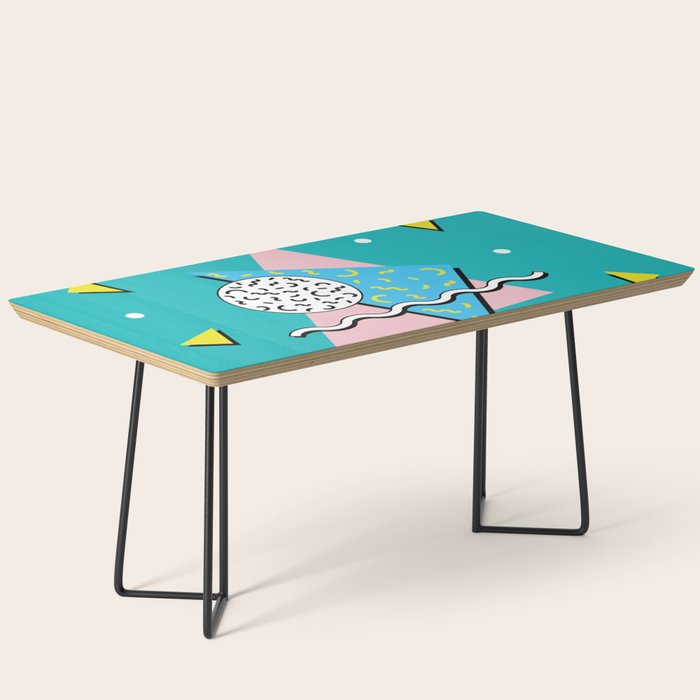 Memphis pattern 65 - 80s / 90s Retro Coffee Table Gallery Image 1