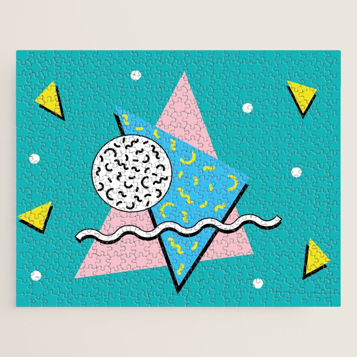 Memphis pattern 65 - 80s / 90s Retro Jigsaw Puzzle Gallery Image 1