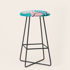 Memphis pattern 65 - 80s / 90s Retro Stool Gallery Image 1