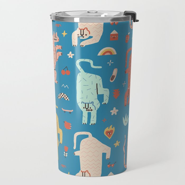 Trippy tigers Travel Mug Gallery Image 2