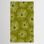 Retro Daisies: Musk Green Edition Tablecloth Gallery Image 2