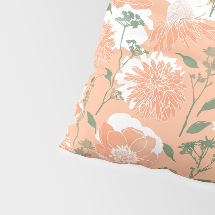 Modern floral blooms PGM7 Pillow Sham Gallery Image 4