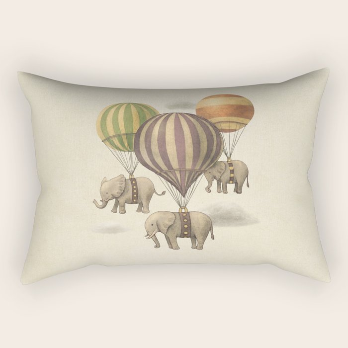 Flight of The Elephants Rectangular Pillow Gallery Image 2