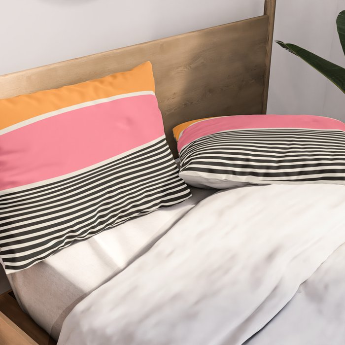 Wavy Ripples: Mid Century Edition Pillow Sham Gallery Image 2