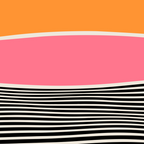 Wavy Ripples: Mid Century Edition Coffee Mug Gallery Image 2