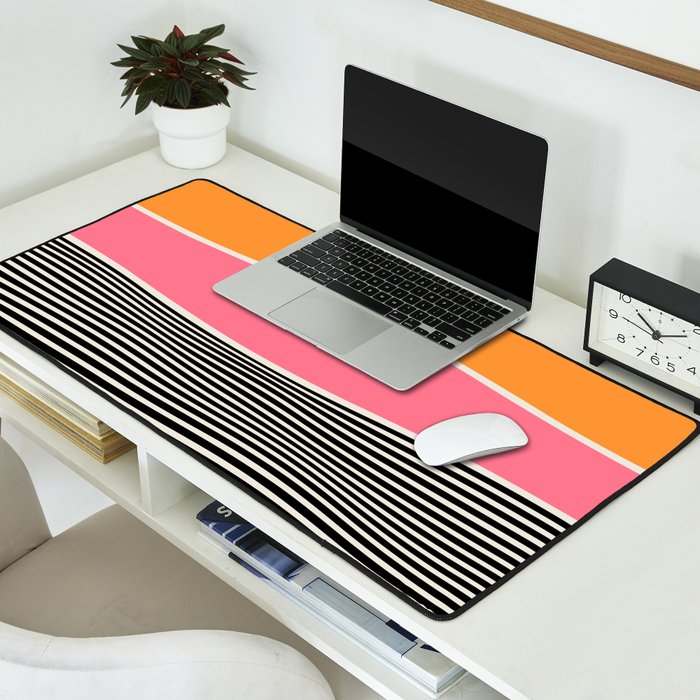 Wavy Ripples: Mid Century Edition Desk Mat Gallery Image 2