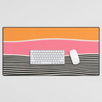 Wavy Ripples: Mid Century Edition Desk Mat Gallery Image 1