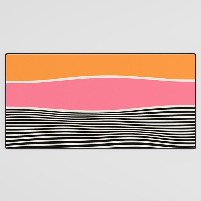 Wavy Ripples: Mid Century Edition Desk Mat Gallery Image 3