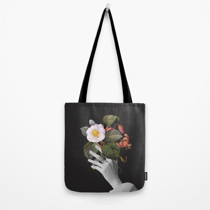 Hands With Flowers Tote Bag Gallery Image 2