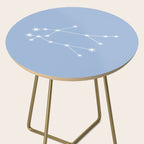 Gemini Zodiac Star Constellation Line Art Sky Blue Side Table Gallery Image 2