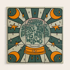 Aquarius Crystal Ball Wood Wall Art Gallery Image 1