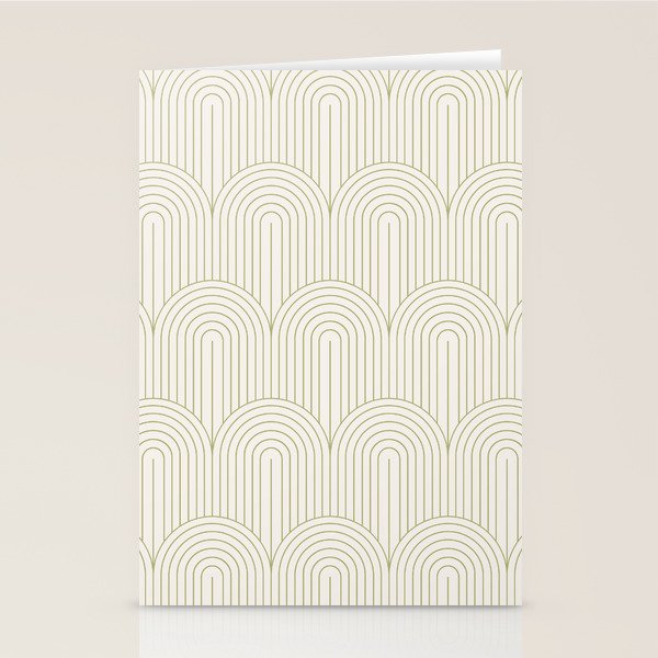 Art Deco Arch Pattern XLIV Stationery Card Gallery Image 2
