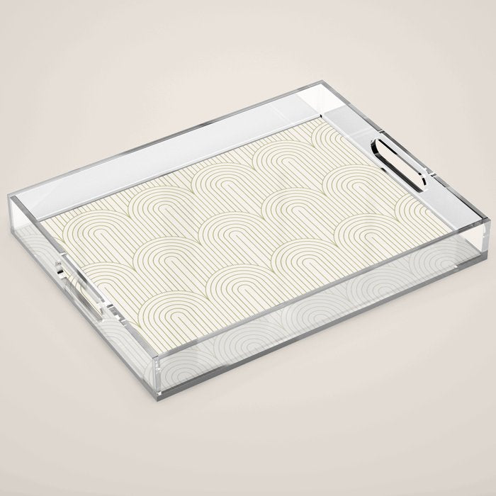 Art Deco Arch Pattern XLIV Acrylic Tray Gallery Image 1