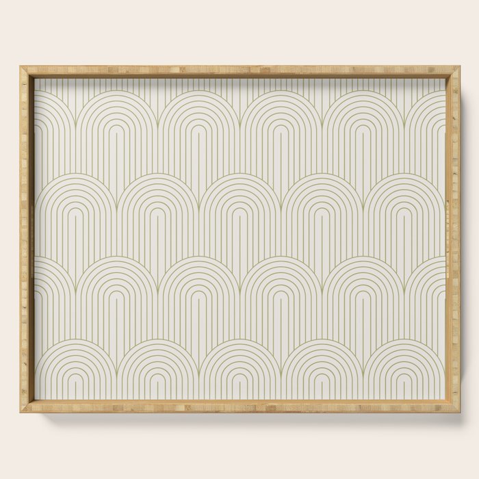 Art Deco Arch Pattern XLIV Serving Tray Gallery Image 1