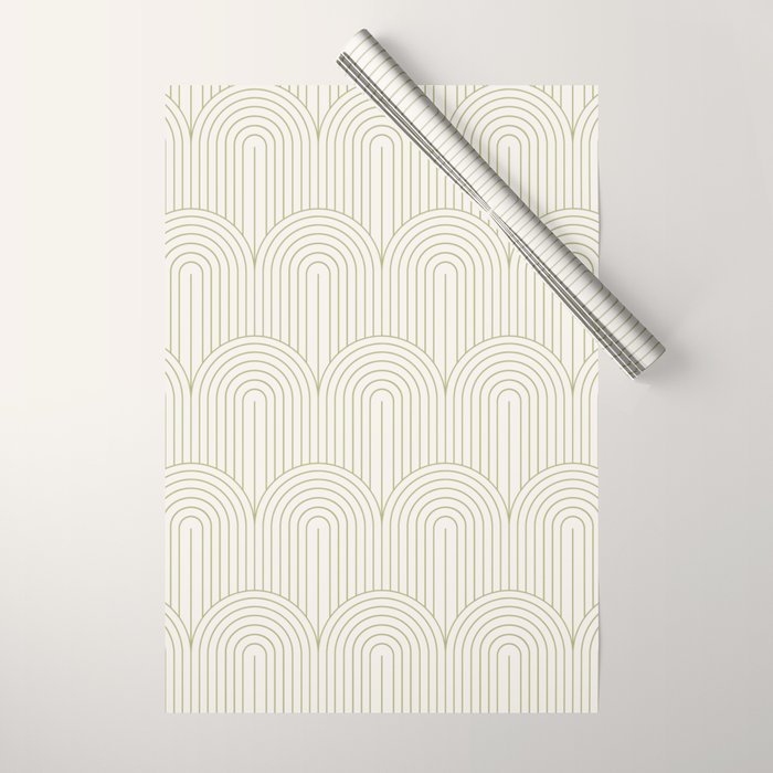 Art Deco Arch Pattern XLIV Wrapping Paper Gallery Image 1