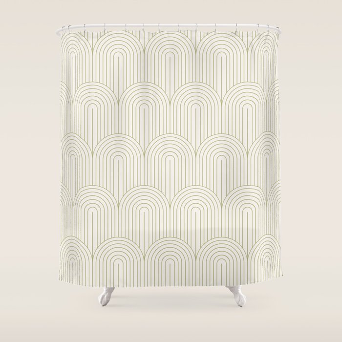 Art Deco Arch Pattern XLIV Shower Curtain Gallery Image 1