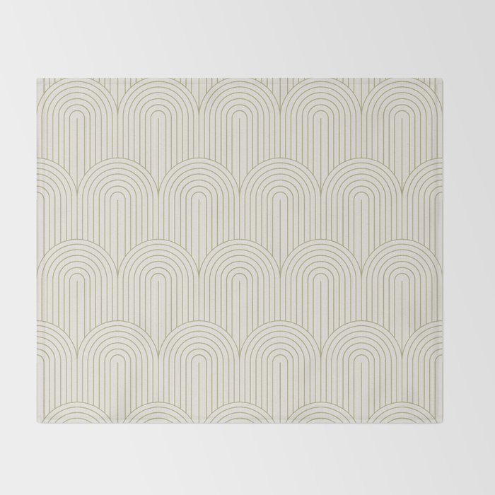 Art Deco Arch Pattern XLIV Throw Blanket Gallery Image 2