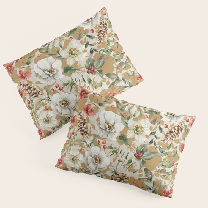 Winter flowers WP1 Pillow Sham Gallery Image 3