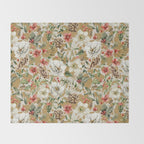 Winter flowers WP1 Throw Blanket Gallery Image 2