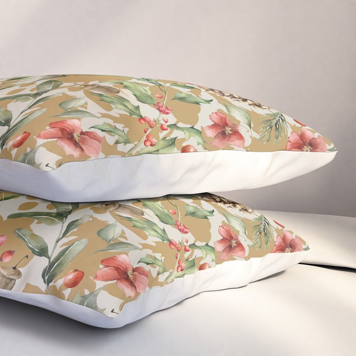 Winter flowers WP1 Pillow Sham Gallery Image 3
