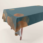 Copper Art Deco on Emerald Tablecloth Gallery Image 1