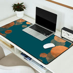 Copper Art Deco on Emerald Desk Mat Gallery Image 2