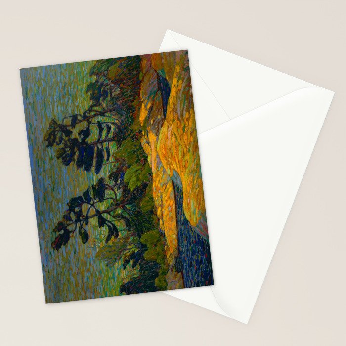 Tom Thomson Byng Inlet Georgian Bay winter 1914-1915 Canadian Landscape Artist Stationery Card Gallery Image 2