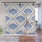 Coastal Ocean Blue Seashells Wall Mural Gallery Image 1