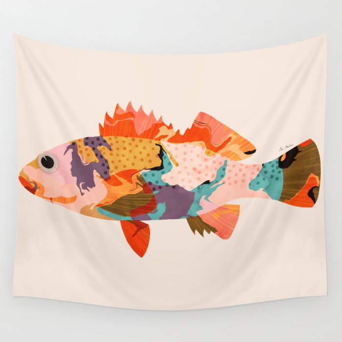 Tropical fish Wall Tapestry Gallery Image 4