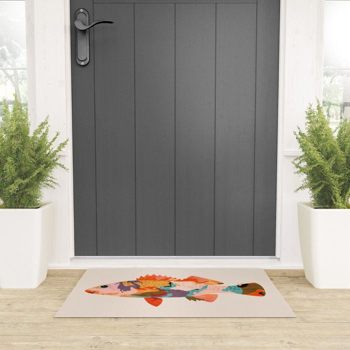 Tropical fish Welcome Mat Gallery Image 3