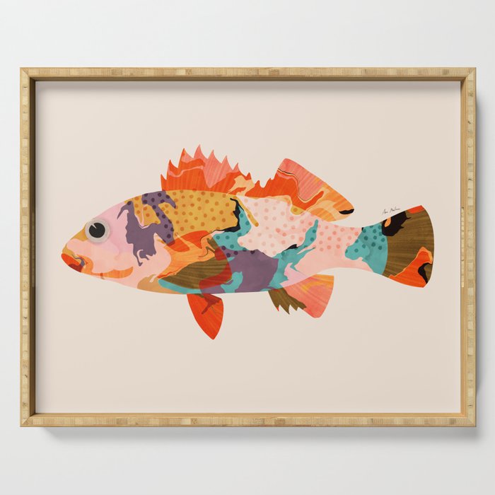 Tropical fish Serving Tray Gallery Image 1