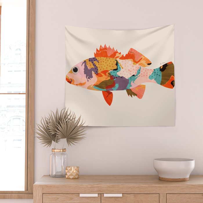 Tropical fish Wall Tapestry Gallery Image 2