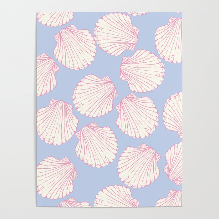 Seashell Pattern Poster Gallery Image 4