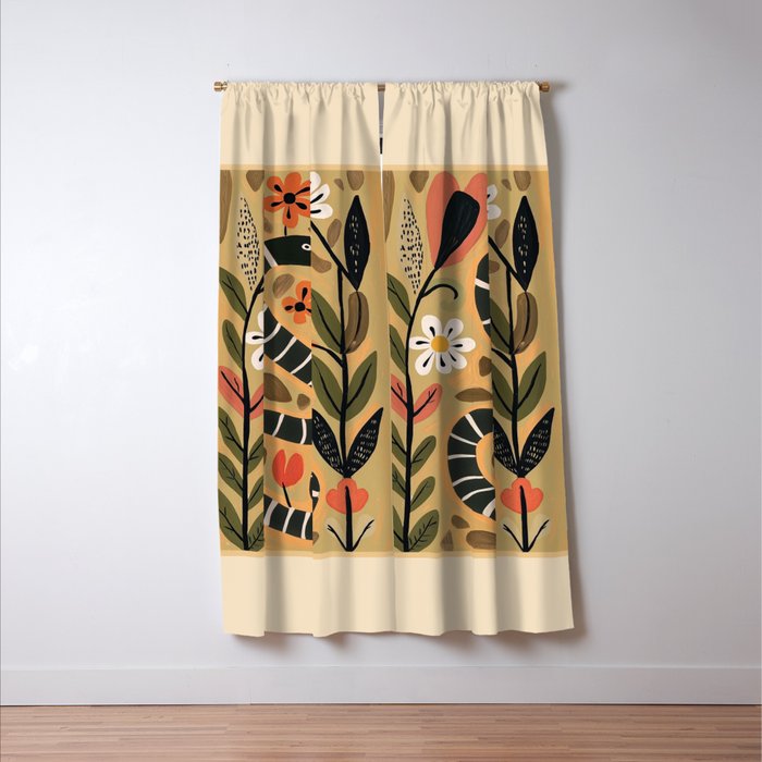 Striped Garden Snake I Window Curtain Gallery Image 3