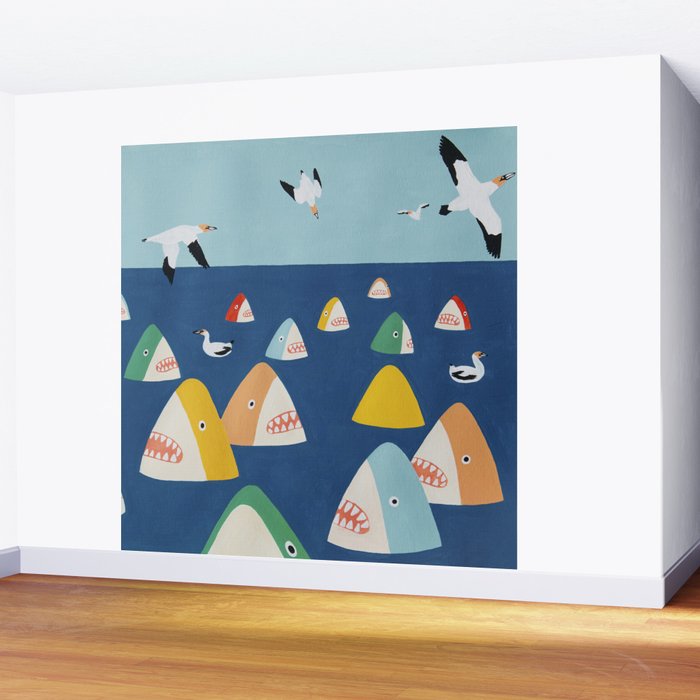 Shark Park Wall Mural Gallery Image 2