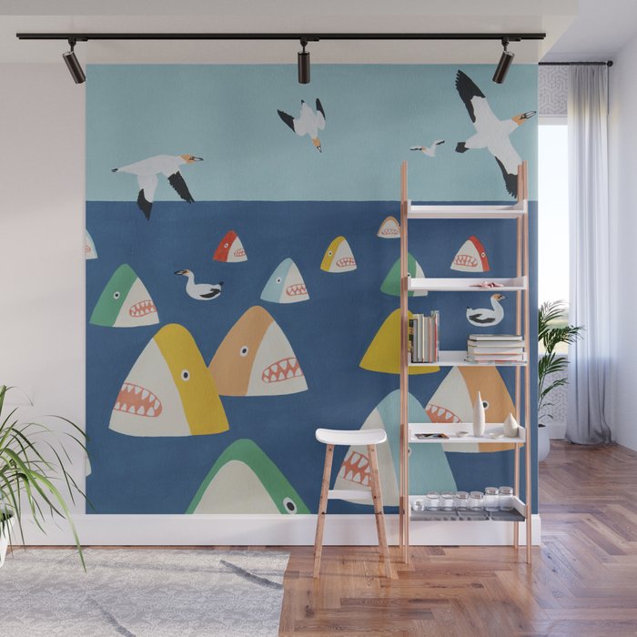 Shark Park Wall Mural Gallery Image 1