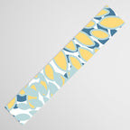 Flowers Art - Teal and Yellow - Modern Floral Prints Table Runner Gallery Image 3