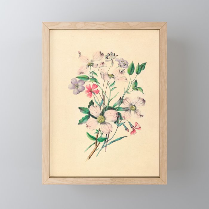  Wildflowers by Clarissa Munger Badger, 1859 (benefitting The Nature Conservancy) Mini Art Print Gallery Image 1