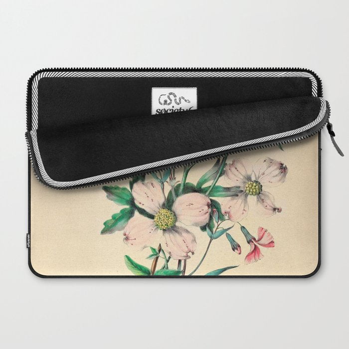  Wildflowers by Clarissa Munger Badger, 1859 (benefitting The Nature Conservancy) Laptop Sleeve Gallery Image 2