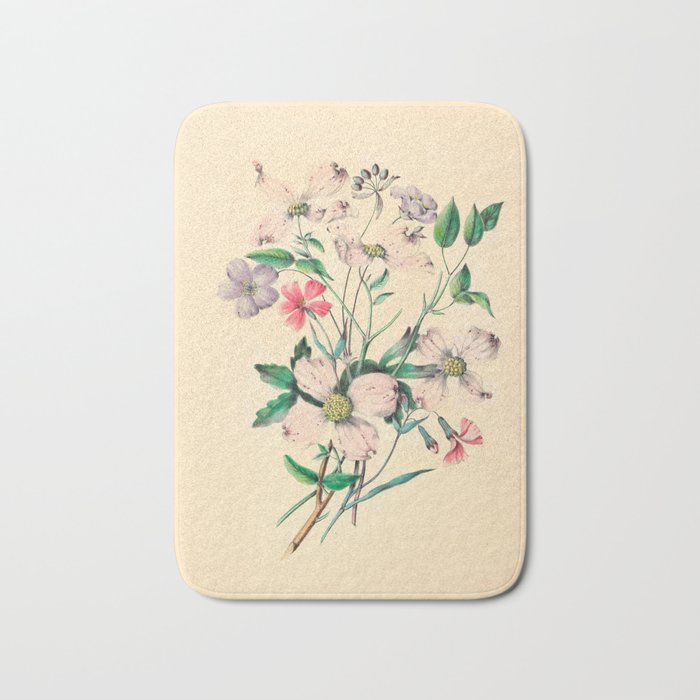  Wildflowers by Clarissa Munger Badger, 1859 (benefitting The Nature Conservancy) Bath Mat Gallery Image 1