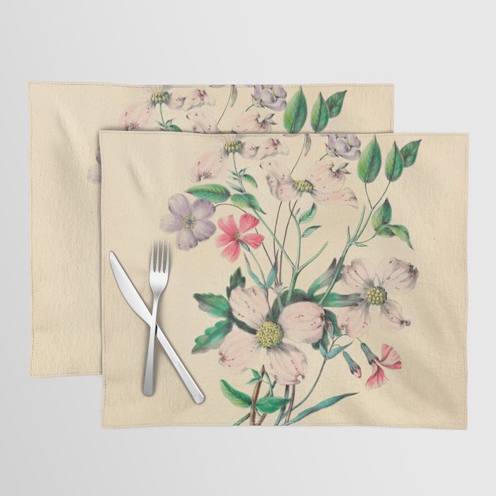  Wildflowers by Clarissa Munger Badger, 1859 (benefitting The Nature Conservancy) Placemat Gallery Image 1